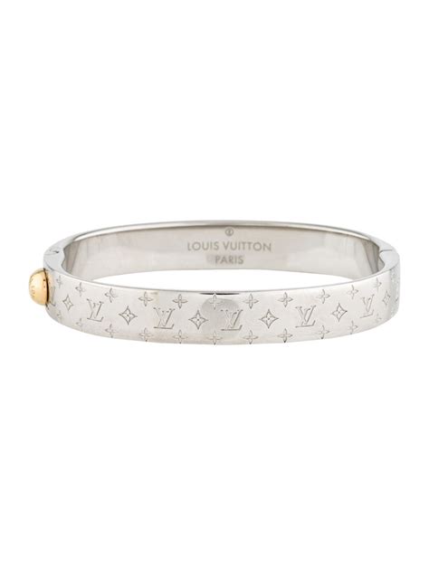 Louis Vuitton nanogram bracelet silver